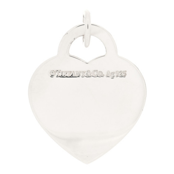 BNIB RARE! Return to Tiffany & Co Sterling Silver Blue Enamel Love Heart Pendent - Picture 3 of 16